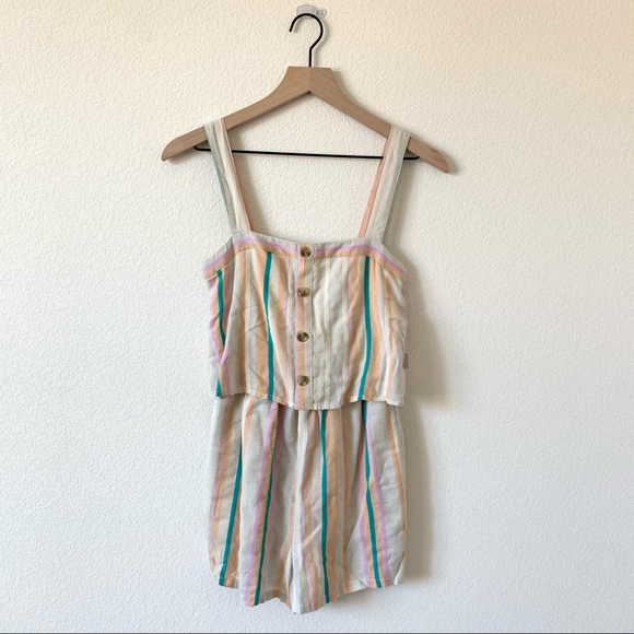 BP Pastel Linen Romper - Picture 2 of 5